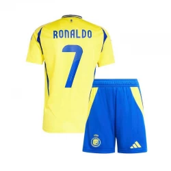 Børn Al-Nassr FC Cristiano Ronaldo #7 Fodboldtrøjer 2024-25 Hjemmebanesæt