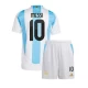 Børn Argentina Lionel Messi #10 Fodboldtrøjer 2024 Hjemmebanesæt