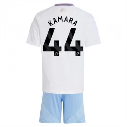 Børn Aston Villa Fodboldsæt 2024-25 Kamara #44 Udebanetrøje