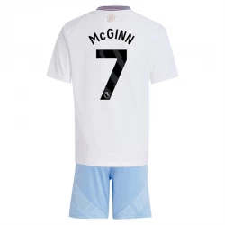Børn Aston Villa Fodboldsæt 2024-25 McGinn #7 Udebanetrøje