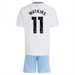 Børn Aston Villa Fodboldsæt 2024-25 Watkins #11 Udebanetrøje