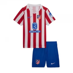 Børn Atlético Madrid Fodboldtrøjer 2025-26 Hjemmebanesæt