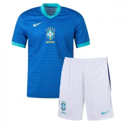 Børn Brasilien Fodboldsæt Copa America 2024 Udebanetrøje