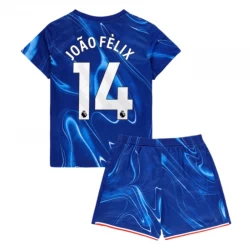 Børn Chelsea FC Joao Felix #14 Fodboldtrøjer 2024-25 Hjemmebanesæt