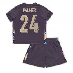 Børn Cole Palmer #24 England Fodboldsæt EM 2024 Udebanetrøje
