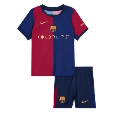 Børn FC Barcelona Fodboldtrøjer 2024-25 Coldplay Hjemmebanesæt