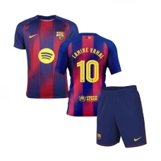 Børn FC Barcelona Lamine Yamal #10 Fodboldtrøjer 2025-26 UCL Hjemmebanesæt