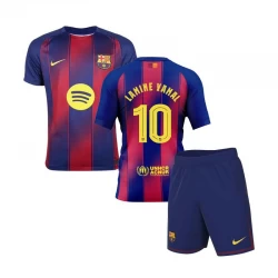 Børn FC Barcelona Lamine Yamal #10 Fodboldtrøjer 2025-26 UCL Hjemmebanesæt