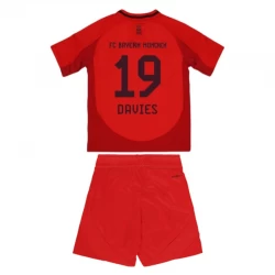 Børn FC Bayern München Alphonso Davies #19 Fodboldtrøjer 2024-25 Hjemmebanesæt