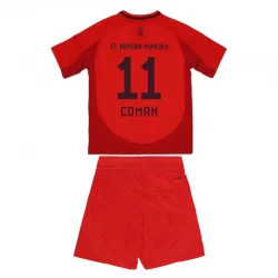 Børn FC Bayern München Coman #11 Fodboldtrøjer 2024-25 Hjemmebanesæt