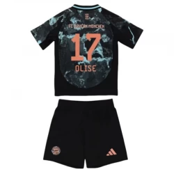 Børn FC Bayern München Fodboldsæt 2024-25 Olise #17 Udebanetrøje