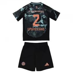 Børn FC Bayern München Fodboldsæt 2024-25 Upamecano #2 Udebanetrøje