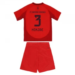 Børn FC Bayern München Minjae #3 Fodboldtrøjer 2024-25 Hjemmebanesæt