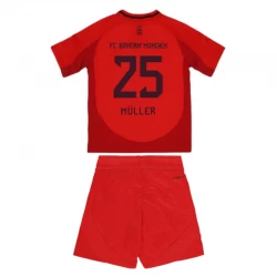 Børn FC Bayern München Muller #25 Fodboldtrøjer 2024-25 Hjemmebanesæt
