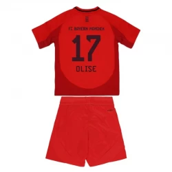 Børn FC Bayern München Olise #17 Fodboldtrøjer 2024-25 Hjemmebanesæt