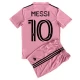 Børn Inter Miami CF Lionel Messi #10 Fodboldtrøjer 2023-24 Hjemmebanesæt