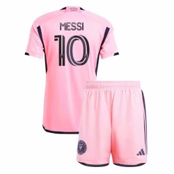 Børn Inter Miami CF Lionel Messi #10 Fodboldtrøjer 2024-25 Hjemmebanesæt