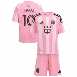 Børn Inter Miami CF Lionel Messi #10 Fodboldtrøjer 2025-26 Hjemmebanesæt