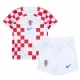 Børn Kroatien Fodboldsæt VM 2022 Hjemmebanetrøje