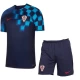 Børn Kroatien Fodboldsæt VM 2022 Udebanetrøje