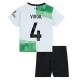 Børn Liverpool FC Fodboldsæt 2023-24 Virgil van Dijk #4 Udebanetrøje