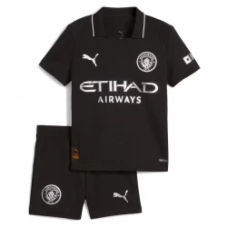 Børn Manchester City Fodboldsæt 2025-26 Udebanetrøje