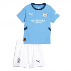 Børn Manchester City Fodboldtrøjer 2024-25 Hjemmebanesæt
