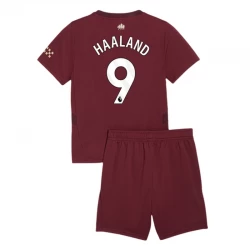 Børn Manchester City Fodboldtrøjer Erling Haaland #9 2024-25 Tredjesæt