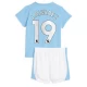 Børn Manchester City Julián Álvarez #19 Fodboldtrøjer 2023-24 Hjemmebanesæt