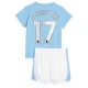 Børn Manchester City Kevin De Bruyne #17 Fodboldtrøjer 2023-24 Hjemmebanesæt