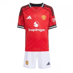 Børn Manchester United Fodboldtrøjer 2025-26 Hjemmebanesæt