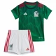 Børn Mexico Fodboldsæt VM 2022 Hjemmebanetrøje