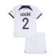 Børn Paris Saint-Germain PSG Fodboldsæt 2023-24 Achraf Hakimi #2 Udebanetrøje