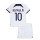 Børn Paris Saint-Germain PSG Fodboldsæt 2023-24 Neymar Jr #10 Udebanetrøje
