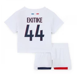 Børn Paris Saint-Germain PSG Fodboldsæt 2024-25 Ekitike #44 Udebanetrøje
