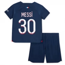 Børn Paris Saint-Germain PSG Lionel Messi #30 Fodboldtrøjer 2023-24 Hjemmebanesæt