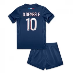 Børn Paris Saint-Germain PSG Ousmane Dembélé #10 Fodboldtrøjer 2024-25 Hjemmebanesæt