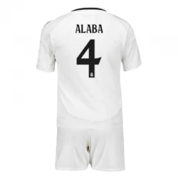 Børn Real Madrid David Alaba #4 Fodboldtrøjer 2024-25 Hjemmebanesæt