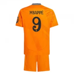 Børn Real Madrid Fodboldsæt 2024-25 HP Mbappe #9 Udebanetrøje