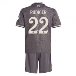 Børn Real Madrid Fodboldtrøjer Antonio Rudiger #22 2024-25 HP Tredjesæt