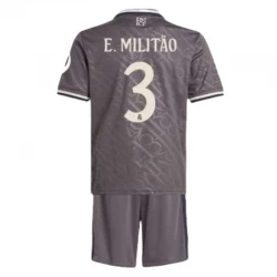 Børn Real Madrid Fodboldtrøjer E.Militao #3 2024-25 HP Tredjesæt