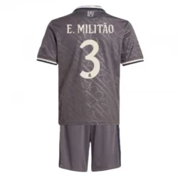 Børn Real Madrid Fodboldtrøjer E.Militao #3 2024-25 Tredjesæt