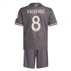 Børn Real Madrid Fodboldtrøjer Federico Valverde #8 2024-25 HP Tredjesæt