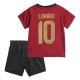 Børn Romelu Lukaku #10 Belgien Fodboldsæt EM 2024 Hjemmebanetrøje