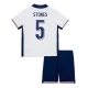 Børn Stones #5 England Fodboldsæt EM 2024 Hjemmebanetrøje