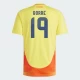 Borre #19 Colombia Fodboldtrøjer Copa America 2024 Hjemmebanetrøje Mænd