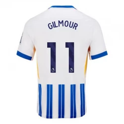Brighton Hove Albion Gilmour #11 Fodboldtrøjer 2024-25 Hjemmebanetrøje Mænd