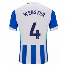 Brighton Hove Albion Webster #4 Fodboldtrøjer 2025-26 Hjemmebanetrøje Mænd