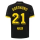 BVB Borussia Dortmund Fodboldtrøjer 2023-24 Malen #21 Udebanetrøje Mænd