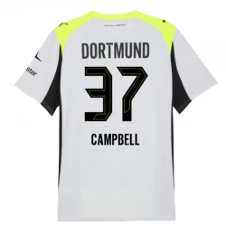BVB Borussia Dortmund Fodboldtrøjer 2025-26 Campbell #37 Udebanetrøje Mænd